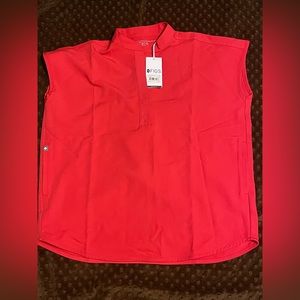 Figs Rafaela top XS- color Neon Red